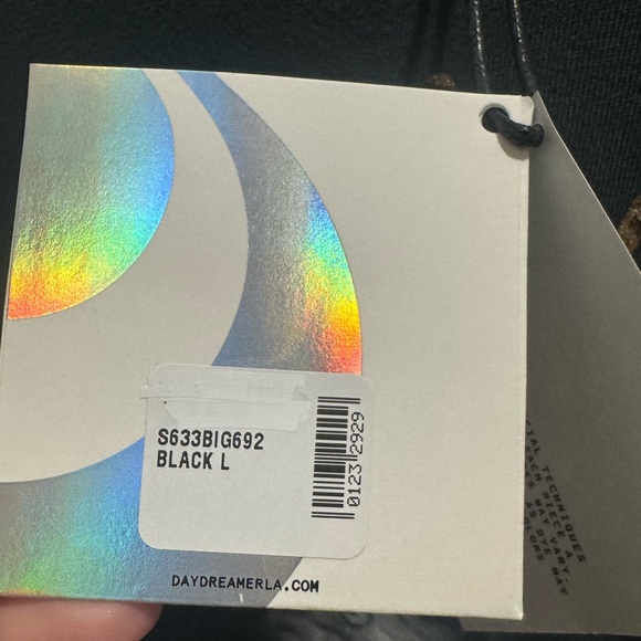 Biggie Gold Crown Raglan Crew in Vintage Black - NWT - Size L - Picture 9 of 9